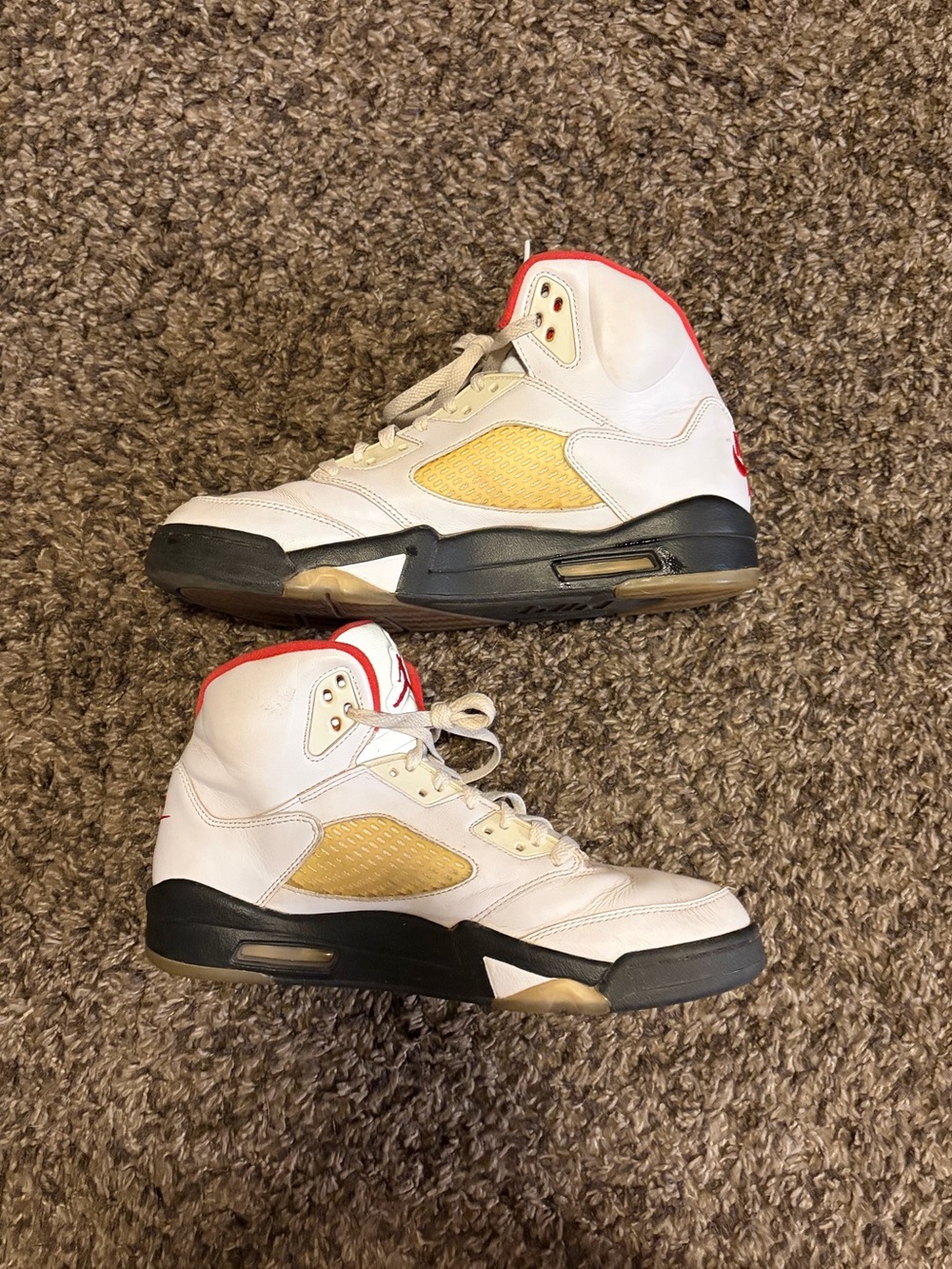 Jordan Shoes Red and White Interior